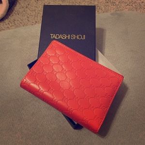 Tadashi Shoji Leather Wallet, Passport Holder
